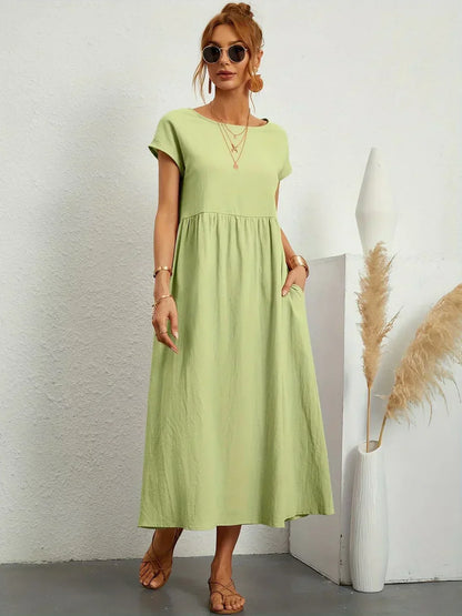 Lucienne | Relaxed Fit Pocket Maxi Dress