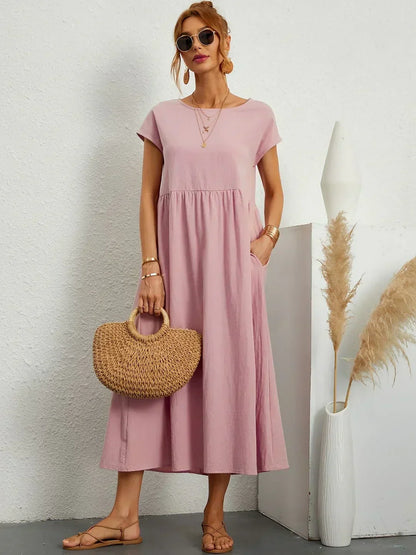 Lucienne | Relaxed Fit Pocket Maxi Dress