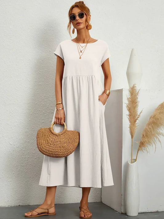 Lucienne | Relaxed Fit Pocket Maxi Dress