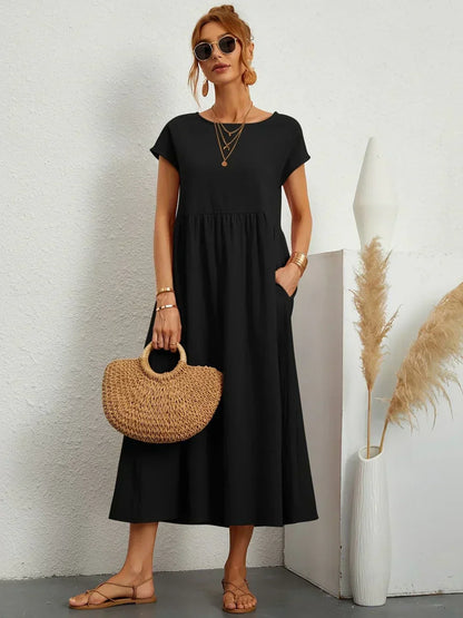 Lucienne | Relaxed Fit Pocket Maxi Dress