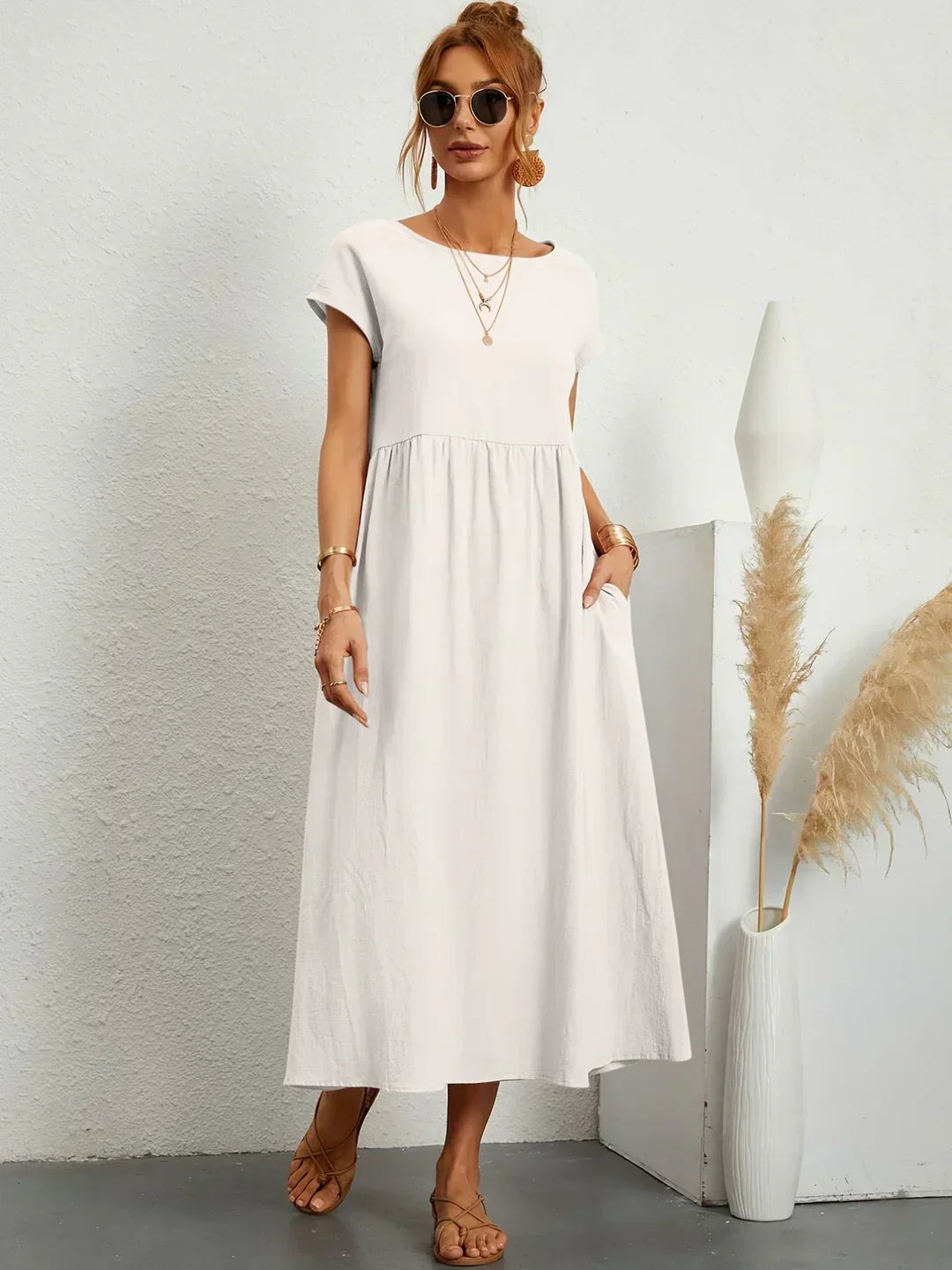 Lucienne | Relaxed Fit Pocket Maxi Dress