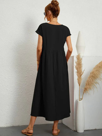 Lucienne | Relaxed Fit Pocket Maxi Dress