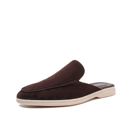 Keegan | Suede Style Backless Loafer Mules