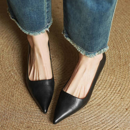 Adalyn | Elegant Pointed Toe Kitten Heels