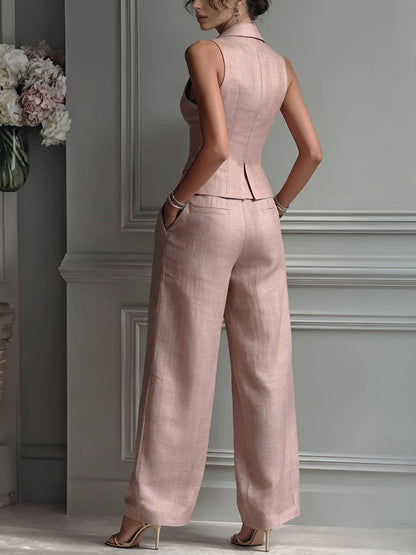 Mirevalora | Elegant Wide Leg Two Piece Set