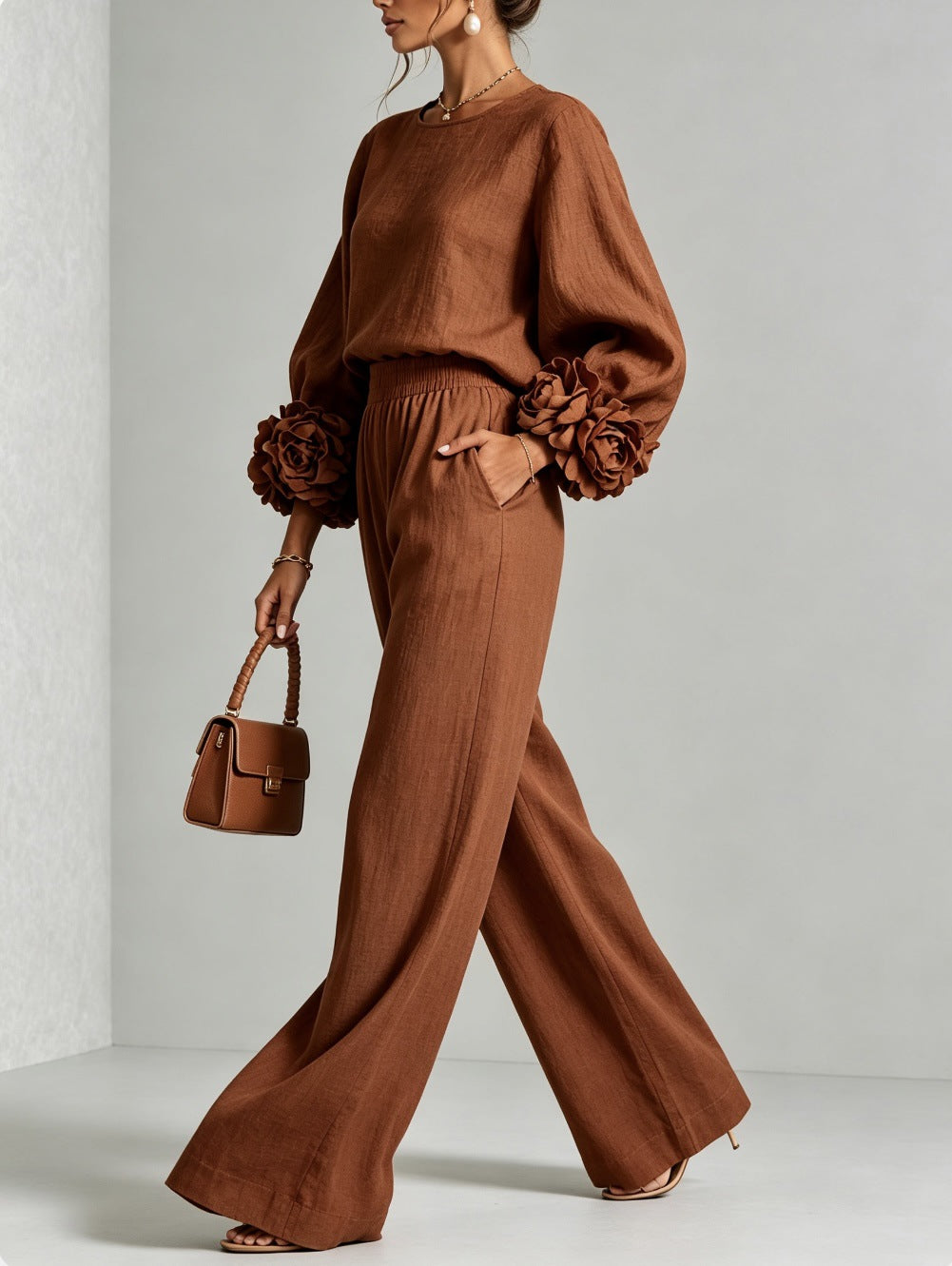 Ottavia | Relaxed Wide Leg Trouser Set