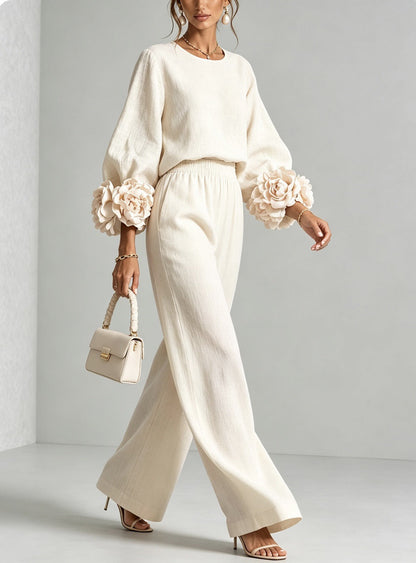 Ottavia | Relaxed Wide Leg Trouser Set