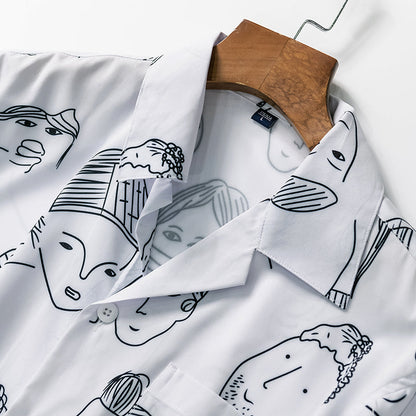 Asher | Abstract Print Resort Shirt
