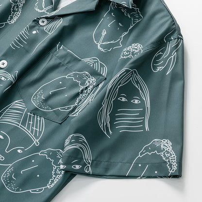 Asher | Abstract Print Resort Shirt