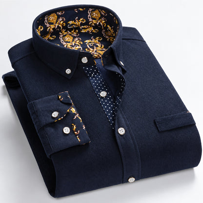 Wesley | Pattern Trim Button Front Shirt