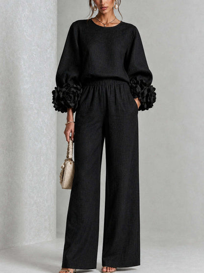 Ottavia | Relaxed Wide Leg Trouser Set