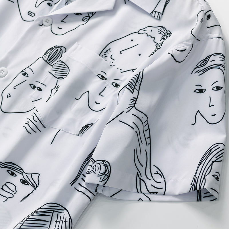 Asher | Abstract Print Resort Shirt