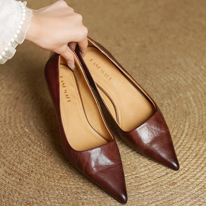 Adalyn | Elegant Pointed Toe Kitten Heels