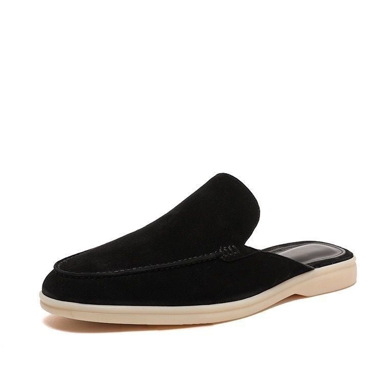 Keegan | Suede Style Backless Loafer Mules