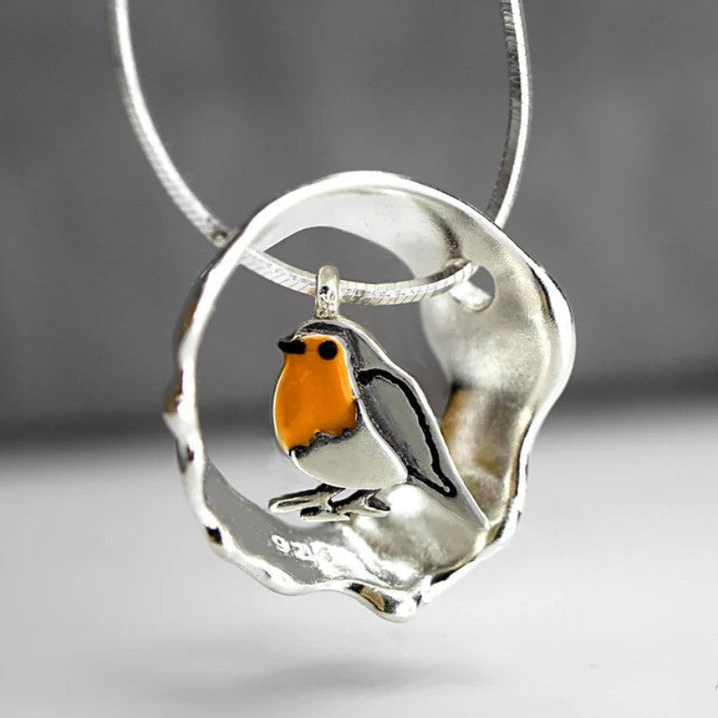 Faye | Nature Inspired Bird Pendant Necklace