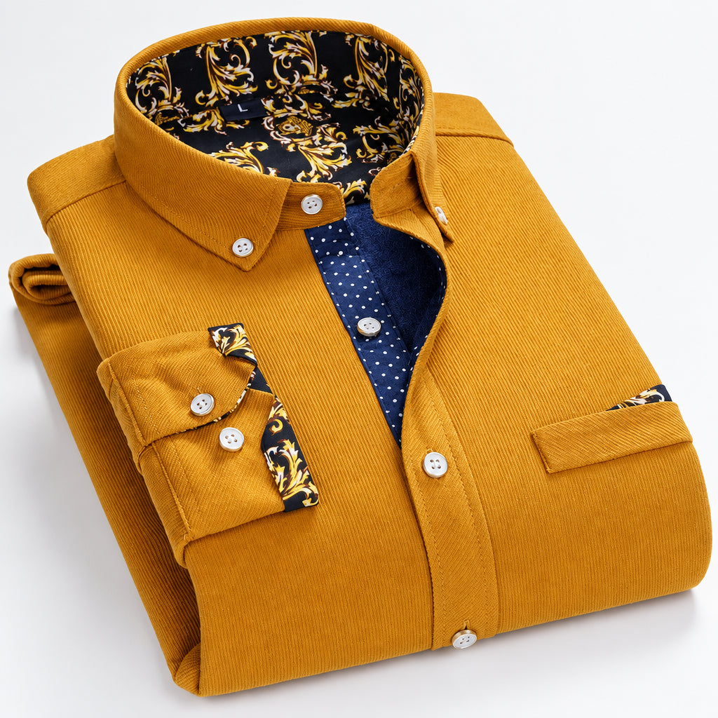 Wesley | Pattern Trim Button Front Shirt