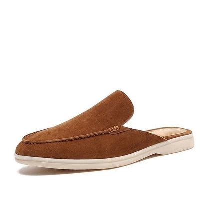 Keegan | Suede Style Backless Loafer Mules