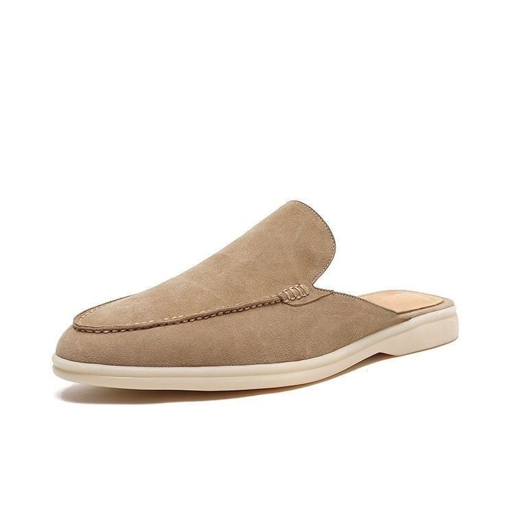Keegan | Suede Style Backless Loafer Mules