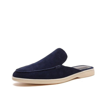 Keegan | Suede Style Backless Loafer Mules