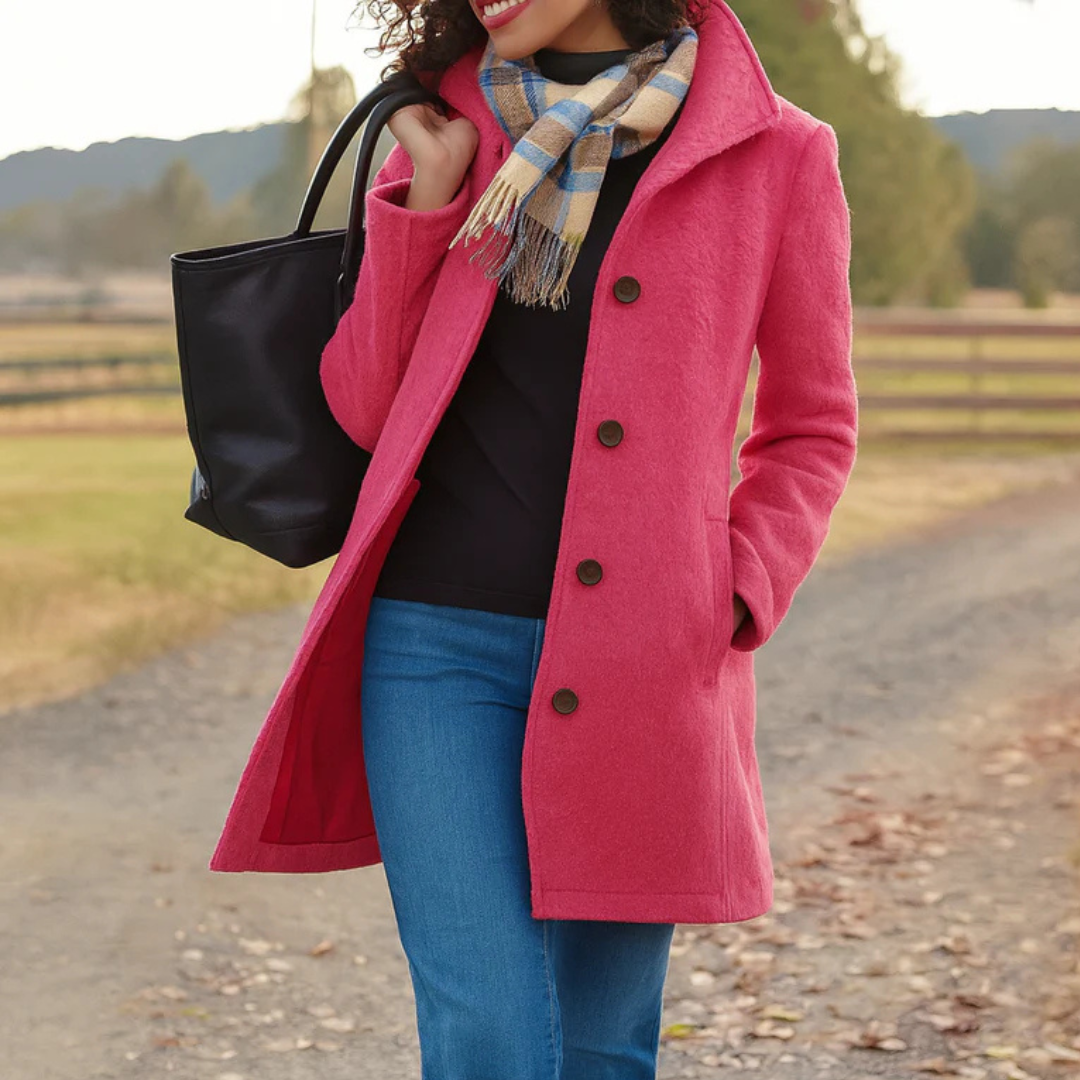 Adair | Refined Single Breasted Long Coat