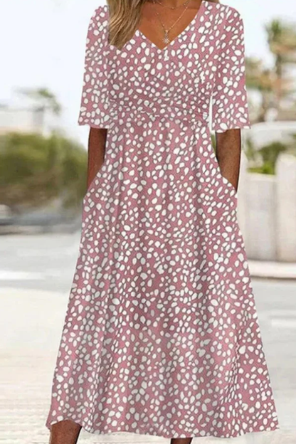 Solvanna | Casual Flowy Wrap Midi Dress