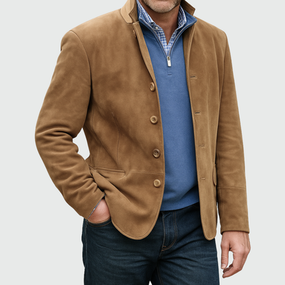 Merridan | Tailored Button Front Blazer