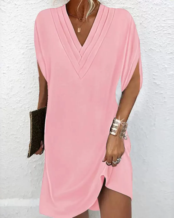 Avessa | Split Sleeve Casual Shift Dress