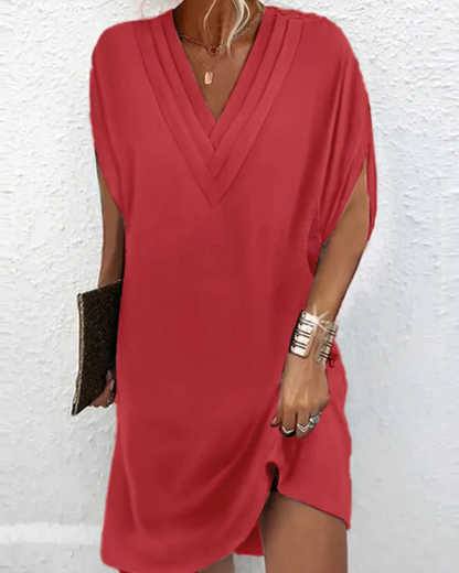 Avessa | Split Sleeve Casual Shift Dress