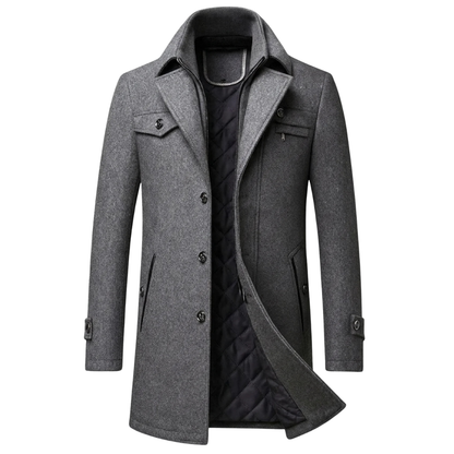 Tavish | Classic Stand Collar Wool Coat
