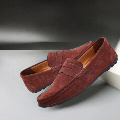 Kestrel | Classic Suede Penny Loafers