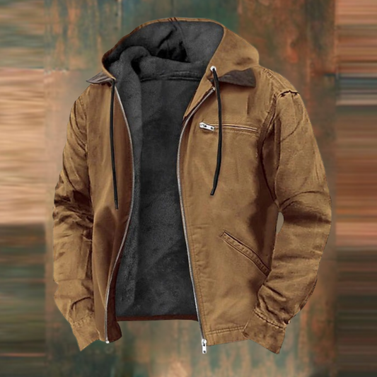 Alwyn | Casual Fleece Lined Hooded Jacket