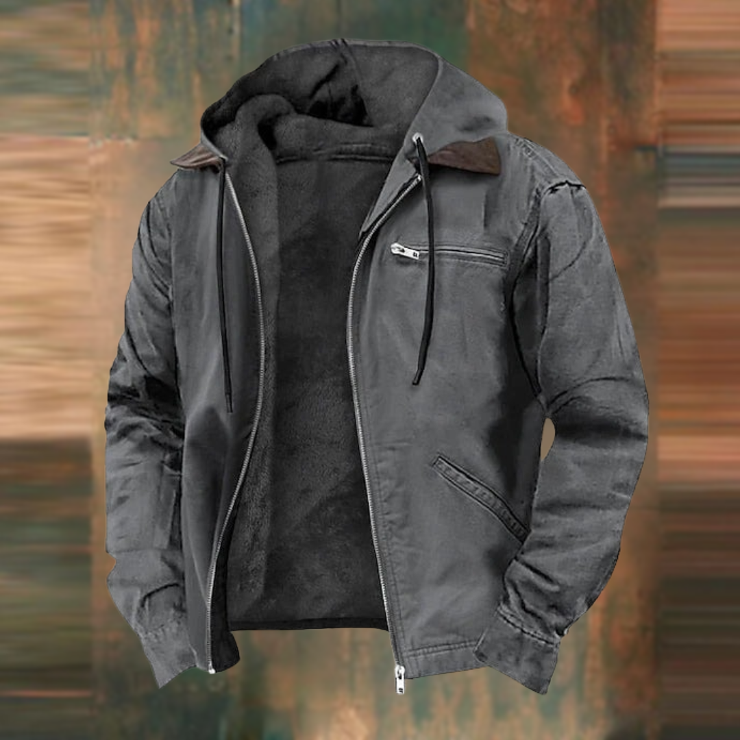 Alwyn | Casual Fleece Lined Hooded Jacket