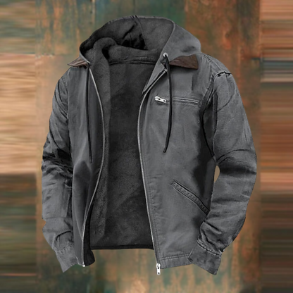 Alwyn | Casual Fleece Lined Hooded Jacket