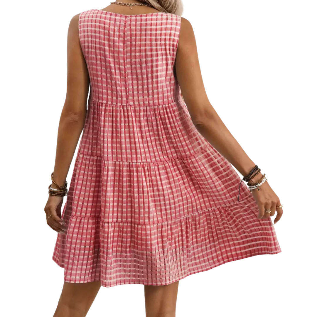 Aurelline | Sleeveless Tiered Mini Dress
