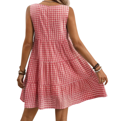 Aurelline | Sleeveless Tiered Mini Dress
