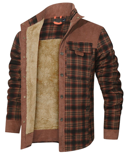 Lowen | Vintage Plaid Stand Collar Jacket