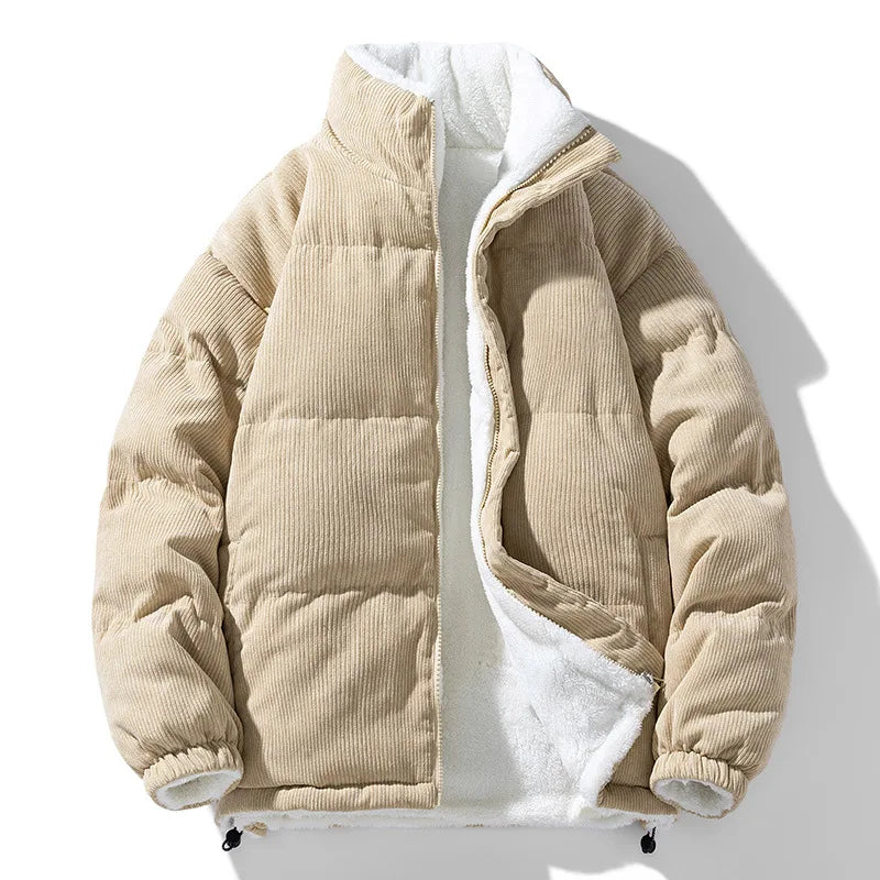 Jareth | Sherpa Lined Corduroy Puffer Jacket