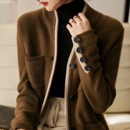 Isabeau | Refined Pocket Button Cardigan