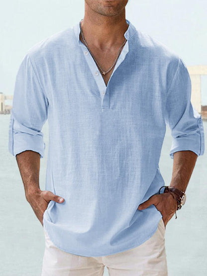 Bexford | Relaxed Grandad Collar Shirt