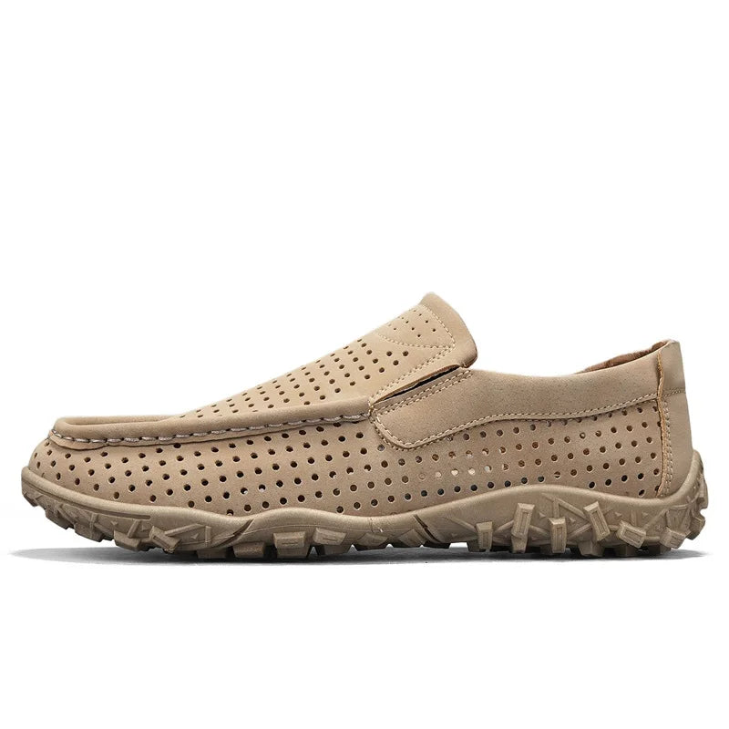 Jorven | Lightweight Ventilated Suede Slip-On Walking Loafers
