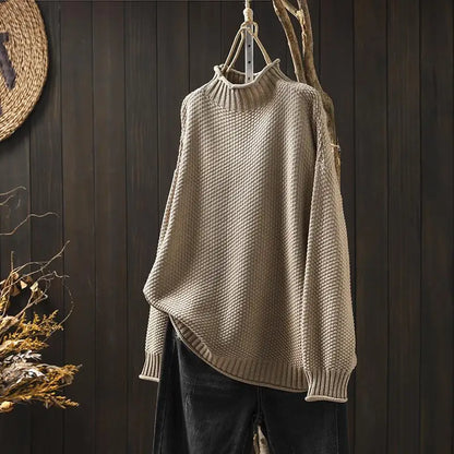 Sereia | Soft Mock Neck Knit Sweater