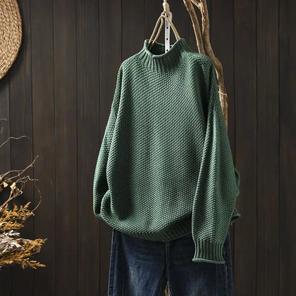 Sereia | Soft Mock Neck Knit Sweater