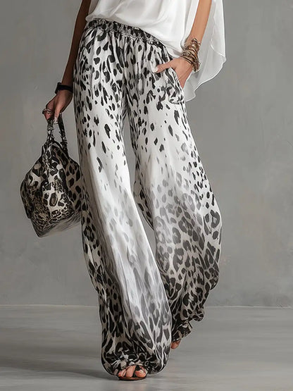 Elyzara | Flowing Chiffon Top and Wide Leg Trouser Set