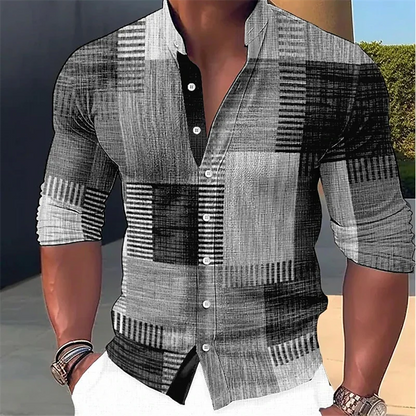 Elian | Patchwork Slim Fit Shirt