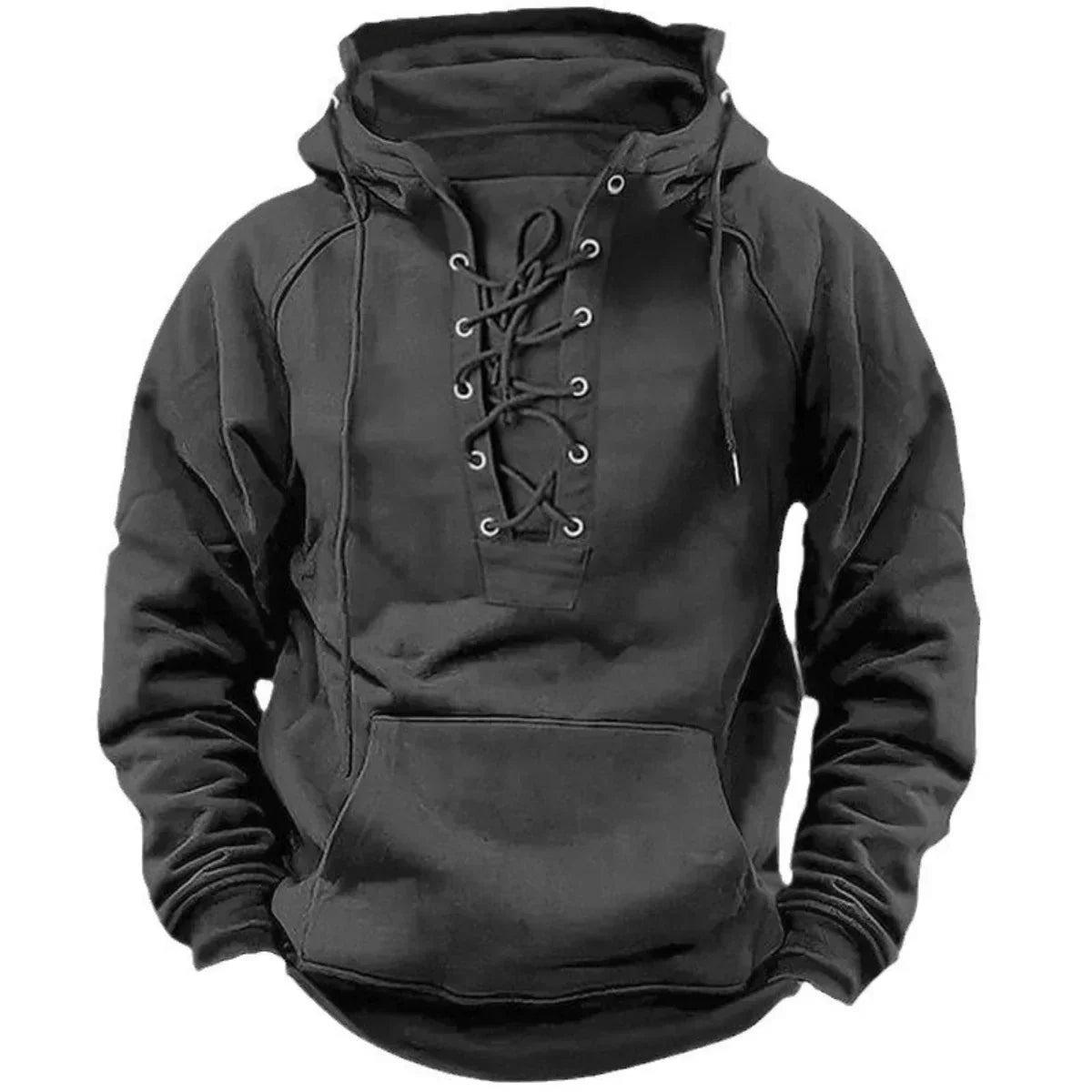 Dresden | Relaxed Lace Up Pullover Hoodie