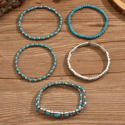 Mirevra | Western Style Stone Bracelet Stack