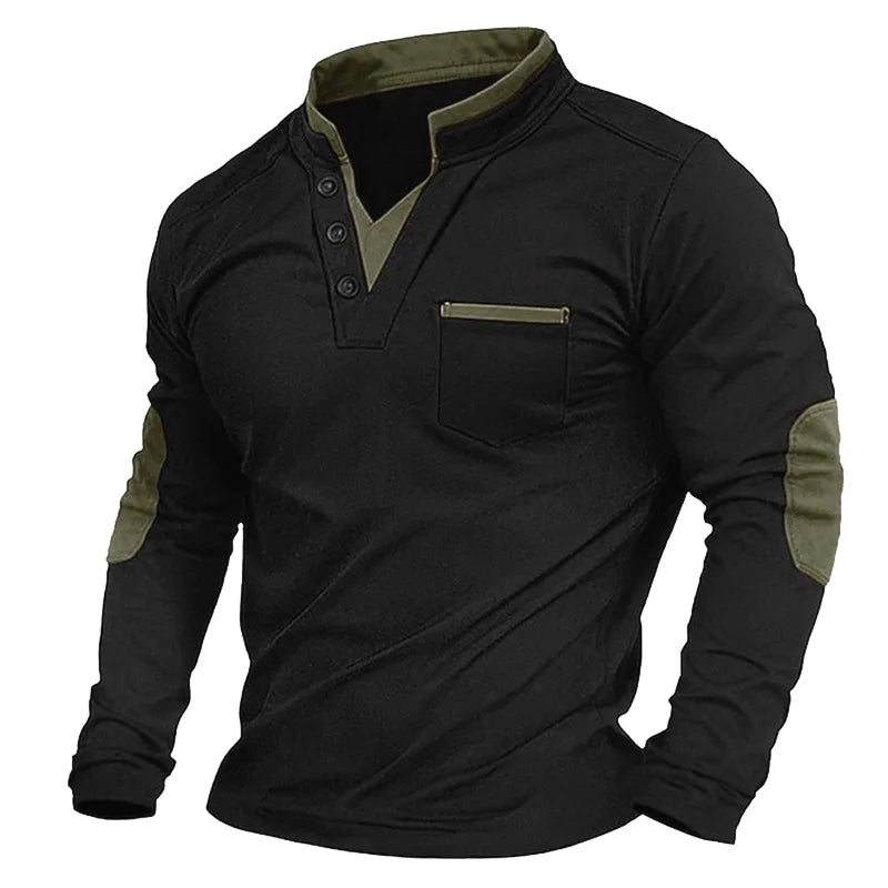 Corbin | Casual Long Sleeve Henley Shirt