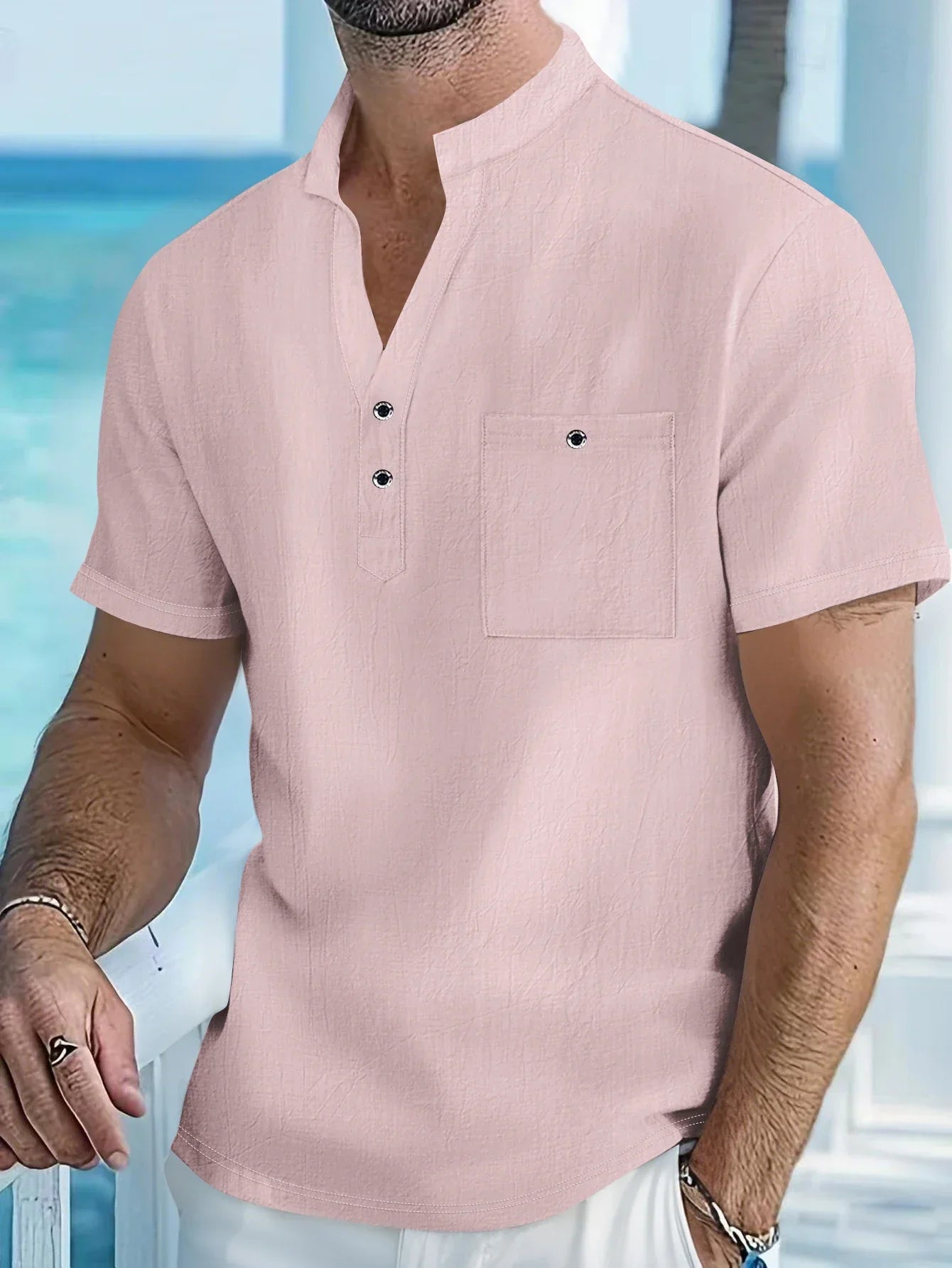 Gareth | Modern Mandarin Neck Shirt