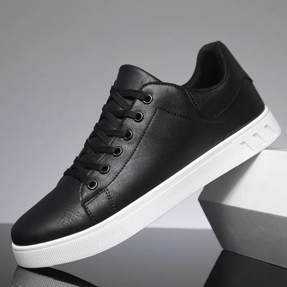 Callum | Casual Leather Lace Up Trainers
