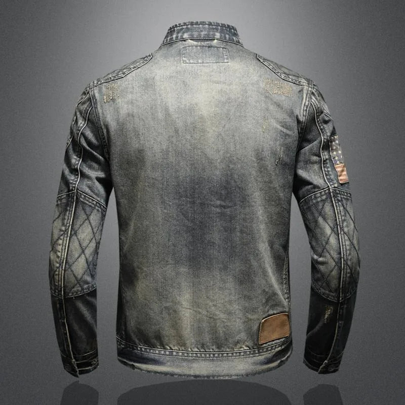 Zyvarek | Vintage Moto Denim Jacket